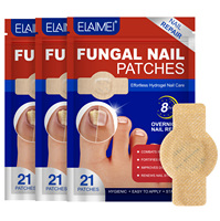 ELAIMEI 21 Pièces Soin Réparateur Nocturne des Ongles Anti-Champignon Bâton de Renouvellement Traitement des Ongles d'Orteils Fongiques Patchs pour la Santé des Ongles