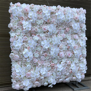 <span class=keywords><strong>A</strong></span>-1644 3D artificiel rollup soie pivoine rose fleur mur <span class=keywords><strong>fond</strong></span> scène décoration fausse orchidée Phalaenopsis mariage fleur mur - Product Image 1