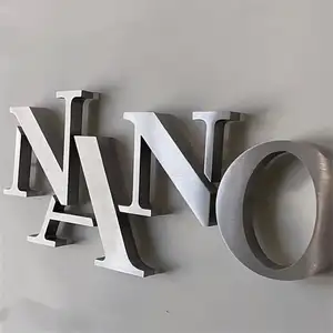 Non-luminous Metal Customized 3D Channel Custom 3D Office Wall Metal Sign Letters