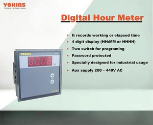 Contador de Horas Digital Yokins Y9-Hr, 4 Dígitos HH:MM/HHHH, 96x96mm, 45-270V AC/DC, Programación de Dos Interruptores, Grado Industrial - Product Image 4