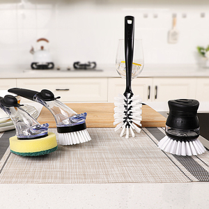Brosse à <span class=keywords><strong>vaisselle</strong></span> Jeune <span class=keywords><strong>avec</strong></span> distributeur de <span class=keywords><strong>savon</strong></span> et têtes de rechange détachables Brosse à bouteille de cuisine Ensemble de gommage pour lave-<span class=keywords><strong>vaisselle</strong></span> - Product Image 3