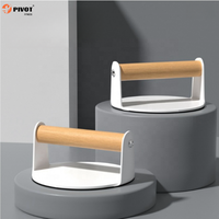 Barres de pompes multifonctionnelles en fer avec poignées en bois – Supports de pompes à double barre parallèle – Équipement de fitness à domicile