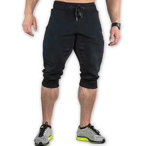 Allenamento uomo 3/4 pantaloni con Zip telefono tasca Cross <span class=keywords><strong>fit</strong></span> pantaloni Capri Mens fitness <span class=keywords><strong>palestra</strong></span> ritagliata pantaloni <span class=keywords><strong>sport</strong></span> in esecuzione pantaloni Capri - Product Image 3