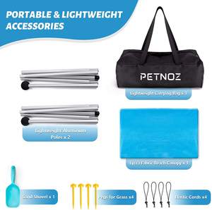 Tenda di protezione UV portatile del baldacchino della spiaggia di alta qualità & riparo antivento della tenda della spiaggia perfetto per l'esterno - Product Image 4