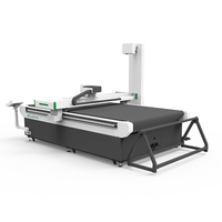 Automatische leder snijmachine met vibrerende snijbladen en perforatiekop