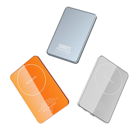 Batterie externe sans fil ultra-mince et portable de 5000 mAh, banques d'alimentation magnétiques personnalisées pour l'extérieur