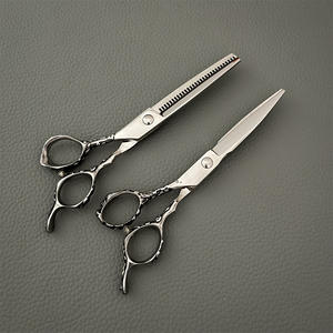 Ciseaux à cheveux professionnels pour gauchers, 6 pouces, poignée Dragon, en acier inoxydable, outils de salon de beauté pour une coupe de précision - Product Image 1