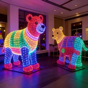 Lampe LED 3D motif tigre grande taille, étanche IP65, sculpture animale lumineuse pour zoo, centre commercial, <span class=keywords><strong>paysage</strong></span>, événements Halloween/Noël - Product Image 5