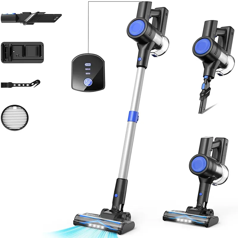 2024 New Model 20V Rechargeable Battery Lightweight Powerful Stick Handheld Vacuum Cordless Vacuum Cleaner