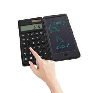 Paperless writing Electronic Calculator Notepad LCD Writing Tablet Calculator Portable Folding Scientific Calculator with Tablet