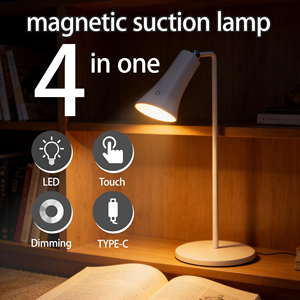 Lampe de lecture sans fil rechargeable à LED, lumière de nuit à intensité réglable, lampe de table moderne pour l'intérieur et l'extérieur, pour la maison, la terrasse, la chambre - Product Image 4