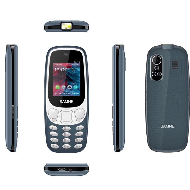 Seniors Mobile Phone for Tecno S3312 QWERTY Keyboard Big Battery GSM SOS German Bar Feature Phone