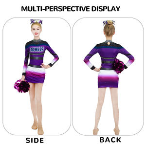 Fabrika fiyat özel gençlik amigo formaları süblimasyon uzun kollu Cheer üniforma değişim Logo ve renk - Product Image 5