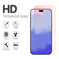 Protector de Pantalla de Vidrio Templado 2.5D Premium con Luz Roja, Anti-Rayones, Restauración de Color Real para iPhone 17 Pro, 17 Air, 16 Plus