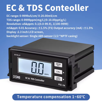 Détecteur EC TDS PSC-54 Contrôleur de qualité de l'eau en ligne 2 en 1 Contrôleur EC TDS Appareil de test de l'eau avec capteur séparé