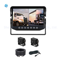 7 pouces AHD voiture moniteur étanche IP68 CCTV affichage 2 canaux écran partagé pour voitures camions pelles caméra de recul caractéristique