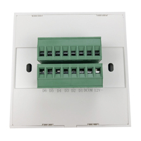 Kincony 2-4-6 gang interrupteur tactile de réinitialisation murale 86 module avec led brossé pour système de contrôle de maison intelligente kc868
