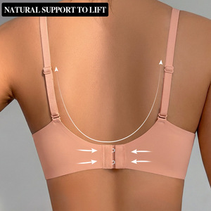 Sujetador Deportivo Sin Costuras Layies, Sólido, Ligero, Transpirable, Versátil, con Efecto Push-Up para Mujer, para Todas las Temporadas - Product Image 3