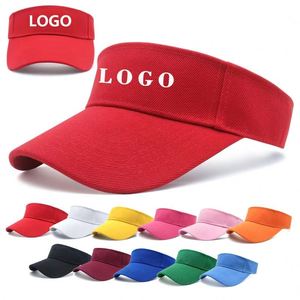 Custom Logo Visors Hat Embroidery Print Empty Top Football Shade Cap Vicera Deportiva <b>Para</b> El <b>Sol</b> Viseira Visor - Product Image 1