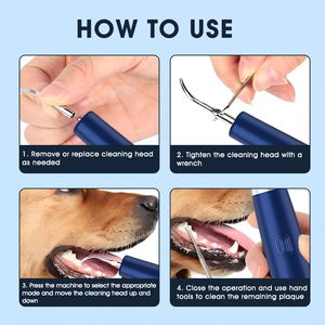 Nuovo stile elettrico di moda per cani sbiancamento e Flosser denti ad ultrasuoni spazzolino da denti per animali domestici - Product Image 6