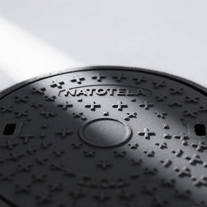 주철 맨홀 커버 및 프레임, 둥근 정원 마당 정화조 뚜껑 진입로 용 매입형 하수 커버 - Product Image 6