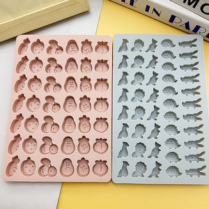 Moule en résine de silicone en forme d'oiseau de dessin animé, hérisson, <span class=keywords><strong>lion</strong></span>, bête, pour bonbons mous, chocolat, moule à fruits à une bouchée pour tremper ou déposer - Product Image 4