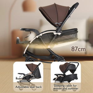 Nouveau <span class=keywords><strong>3</strong></span> en 1 Poussette pour bébé de haute qualité Poussette pour enfants portable et pliable réglable Poussette multifonction Siège pour bébé - Product Image 5