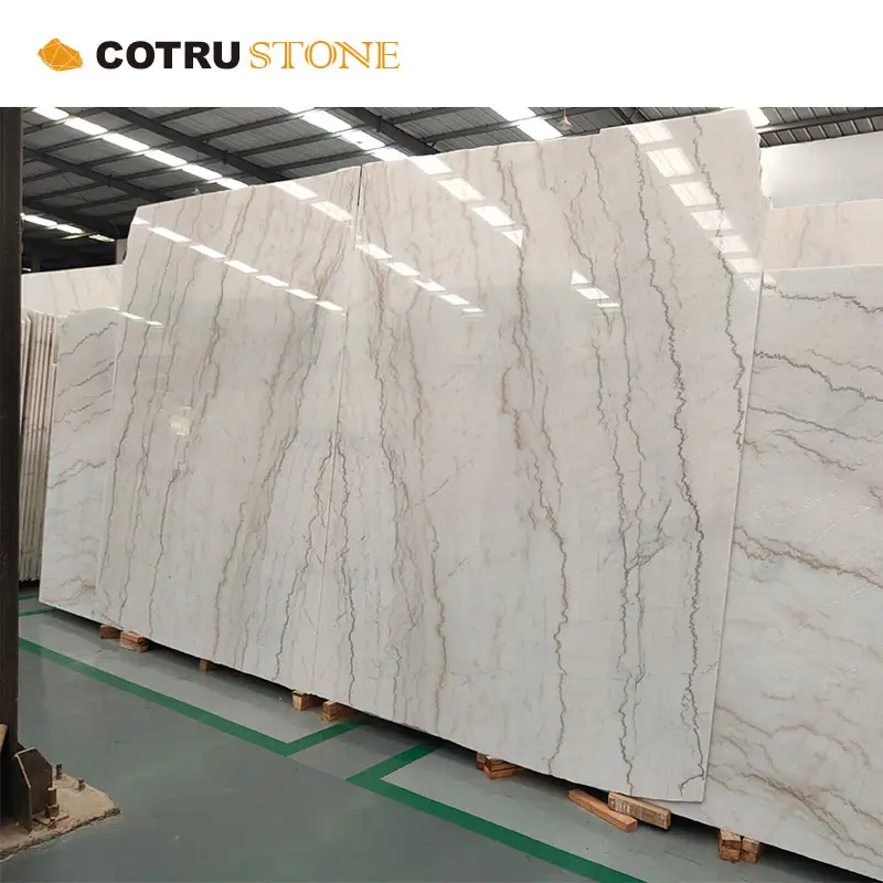 20mm di spessore prezzo a buon mercato lucido parete del pavimento Guangxi personalizzato naturale carrara pavimento bianco lastra di marmo piastrella pietra