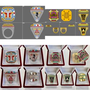 Fabricant Personnalisé Softball Basketball Baseball Football Sports Awards Anneaux de Championnat en Métal Pour Hommes Enfants - Product Image 4