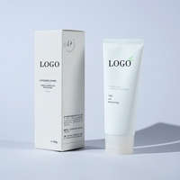 Tube cosmétique vide personnalisé en PE souple 100g/120ml pour crème nettoyante visage et masque facial, emballage en tube souple avec étiquetage et boîte