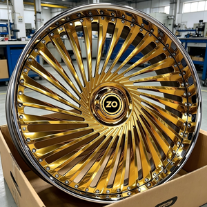 Rines Multirradio VIP de una Pieza Forjados en Oro Brillante de 18/20/22/24/26/30 Pulgadas 5x112 5x114.3 5x130 para Benz EQS CLS Audi A8 <span class=keywords><strong>BMW</strong></span> X7 GT - Product Image 5