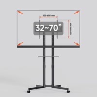 Soporte Vertical AUKI para TV LCD/LED de 32-70 Pulgadas, Acero Resistente, VESA 600x400, con Giro, Apto para ODM/OEM