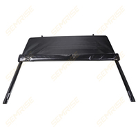 Couverture de benne souple rétractable en alliage d'aluminium pour pick-up 4x4, étanche, installation sans perçage, Dodge Ram Ford