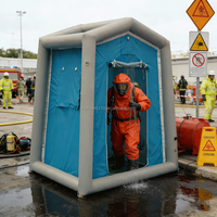 Tente de décontamination multi-personnes en PVC gonflable pour urgences médicales, 890L, 2x2x2.5m - Offre Spéciale