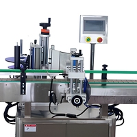 Machine d'étiquetage automatique multifonctionnelle pour bouteilles rondes et carrées, application verticale des étiquettes sur les bouteilles en plastique