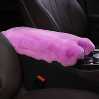 Tapis de voiture antidérapant personnalisé en vraie fourrure de lapin Rex, fait main, lavable, décoratif, petit tapis universel doux et moelleux