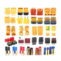Connecteur XT60 XT90 Femelle en Laiton 6AWG 8AWG 12AWG 14AWG 30A-60A Prise d'alimentation à courant élevé pour Drone RC Batterie Lipo FPV UAV