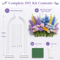 Kit floral artificiel multicolore et rêveur pour arche de jardin, idéal pour toile de fond de mariage, rideau, décoration de fenêtre, cérémonie et ornement de fête