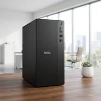 Computadora de Escritorio Dell ECT1250 Nueva, con Procesador I3-14100, 8GB/16GB de RAM DDR5, SSD+HDD NVMe y Monitor de 23.8 Pulgadas, Ideal para Oficina y Negocios