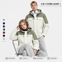 Veste de printemps unisexe avec logo personnalisé, imperméable 75D, doublure en graphène, fermeture éclair YKK, 6 couleurs, tailles S-4XL, vente en gros directe d'usine ODM