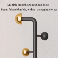 Porte-vêtements simple en métal sur pied, démontable, avec étagères de rangement pour chambre, dortoir, balcon, magasin de vêtements et salon