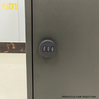 Serrure à clé pour porte d'extérieur en métal/acier Boîte aux lettres de clôture Boîte de dépôt de colis verrouillable avec boîtes aux lettres à travers la porte