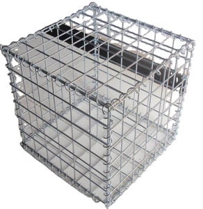 Lồng gabion Hàn rào cản lũ rào cản quốc phòng gabion giỏ mạ kẽm và PVC tráng gabion giỏ tường - Product Image 1