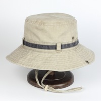 Sombrero de Pescador Personalizado al por Mayor con Logotipo, 100% Algodón, Estilo Vintage Lavado, Gorra de Playa con Lazo para Marcas, Venta al por Mayor