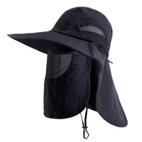 Sombrero de sol al por mayor con solapa para el cuello protección UV gorra de Safari impermeable sombrero de cubo de ala ancha para pesca jardinería senderismo caza