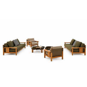 Luxury Modern Hotel <b>Patio</b> Solid <b>Wood</b> Uv Resistant Coffee Table Garden Planters Landscape Dining <b>Set</b> Outdoor Furniture Yk-sf-v11 - Product Image 6