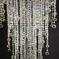 Support floral de décoration de mariage moderne de 80 cm de hauteur avec pièces de lustre, modèle Minghuang MH-Z091
