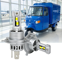 Phare LED H4 60W 12V à feux de croisement et de route pour tricycle électrique de transport, tricycle à passagers et rickshaw (modèle usine)
