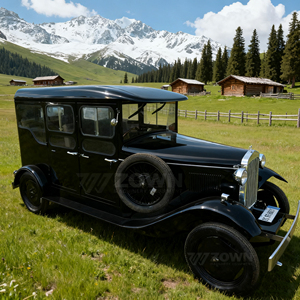 Voiture électrique classique de luxe vintage, véhicule classique personnalisé 5 places avec une longue autonomie, économique, transport spécial - Product Image 3