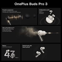 Nouveaux écouteurs OnePlus Buds Pro 3, étanches IPX-5, type C, réduction de bruit active 50 dB